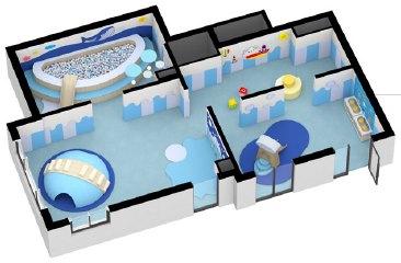 키즈짐클럽 3D 평면 CG